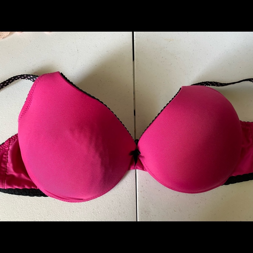 Pink and Black 38C Bra